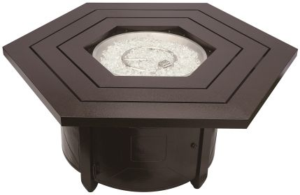 AZ Patio Heaters Hammered Bronze Hexagon Fire Pit